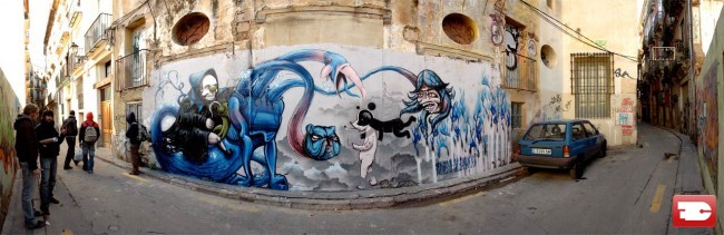 Fresques Par Escif - Valence (Espagne)