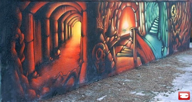 Street Art Par Kalouf - Saint-Etienne (France)