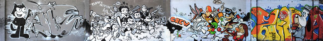 Fresques Par Flow, Deza, Zikoa, Nitch - Bayonne (France)