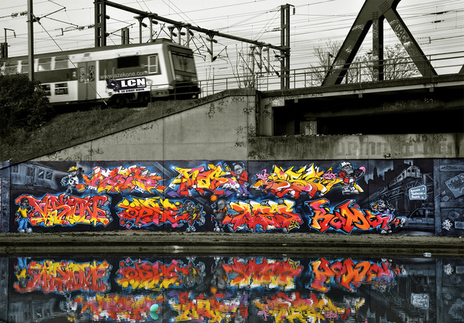 Fresques Par Azek, Vision, Rel, Opse, Nes, Socrome, Komo, Keyone, Agooti - St.-Denis (France)