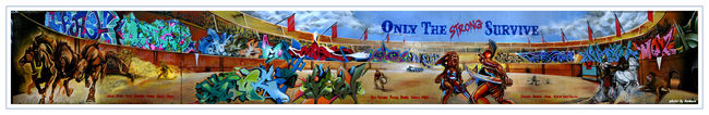 Fresques Par Sen2, Nosm, Orus, Bio, Nicer, How, Bg183, Kongo, Crash, Banga - New York City (NY)