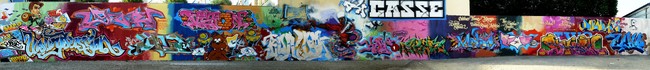 Fresques Par Echo, Bando, Mode2, Jayone, 2rode, Vision, Kayone, Nel, Kea, Banga, Shuck2, Junky - St.-Denis (France)