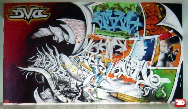 Fresques Par Mesh, Efas, Spyre, Diaz - Arras (France)