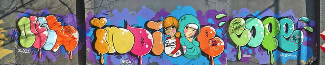 Fresques Par Cope2, Indie 184, Fafi, Ovie - New York City (NY)