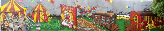 Fresques Par Skeum, Ryda, Deso, Ktear, Des3, Ucso, Syne, Skiz 2 - Montpellier (France)