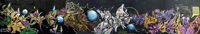 Fresques Par Xerou, Skeum, Ryda, Deso, Sweo, Ucso, Syne, Skiz 2, Sckaro - Beziers (France)