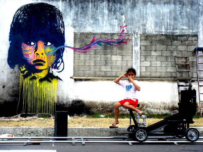 Street Art Par Stinkfish - Ville De Guatemala (Guatemala)