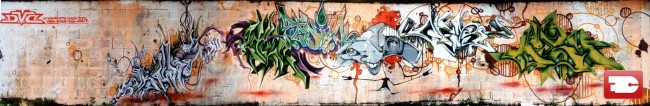 Fresques Par Mesh, Efas, Diaz - Lille (France)