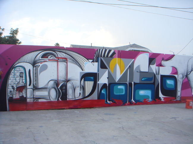 Street Art Par Nosm, How - Los Angeles (CA)