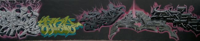 Fresques Par Astrone, Torpe, Frost, Abes - Oaxaca De Juarez (Mexique)