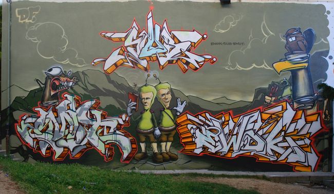 Fresques Par Ewok, Sub, Emit - Split (Croatie)