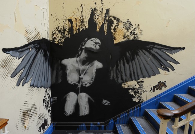 Street Art Par Snik - Bristol (Royaume Uni)
