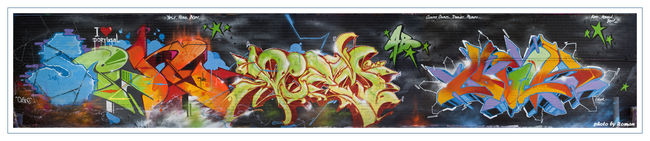 Fresques Par Deem, Sen2, Logek - New York City (NY)